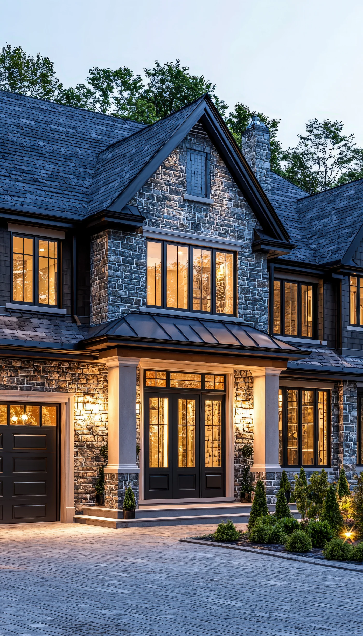 Stone-accented residence representing the Greystone area of Birmingham